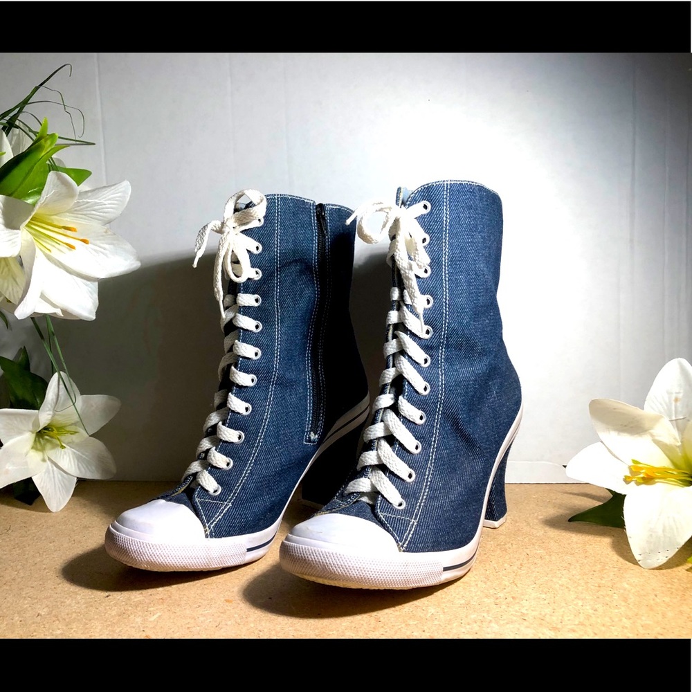 Denim Boots